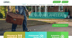 Desktop Screenshot of laakarikeskuslupaus.fi